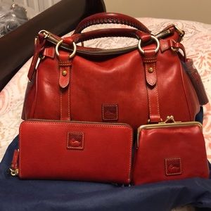 Dooney and Bourke Red Florentine Bundle